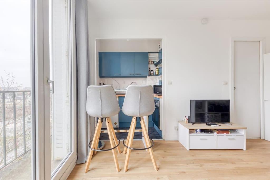 Studio Lumineux -15 Min De Paris La Garenne-Colombes Exterior foto
